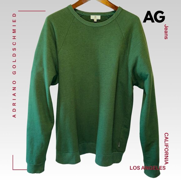 Ag Adriano Goldschmied Other - AG JEANS Men's Adriano Goldschmied Elba Crewneck Sweatshirt in Rich Verdure, L